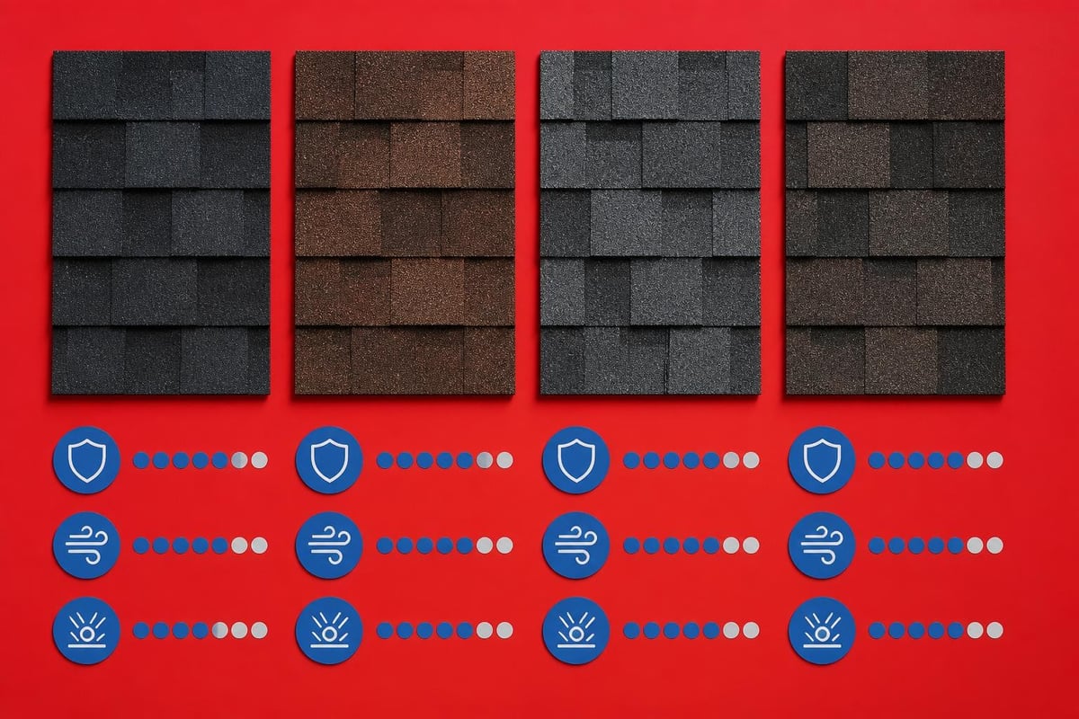 Major shingle brands comparison