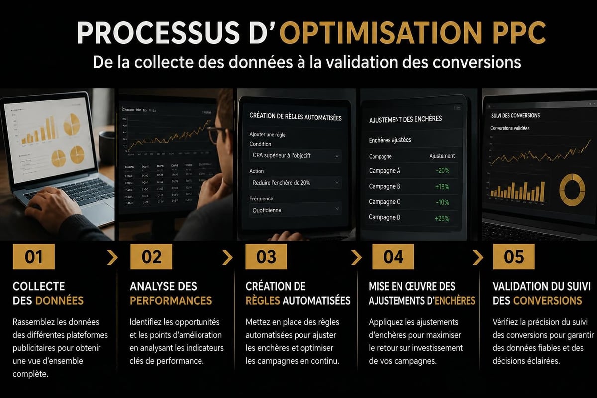 PPC campaign optimization workflow