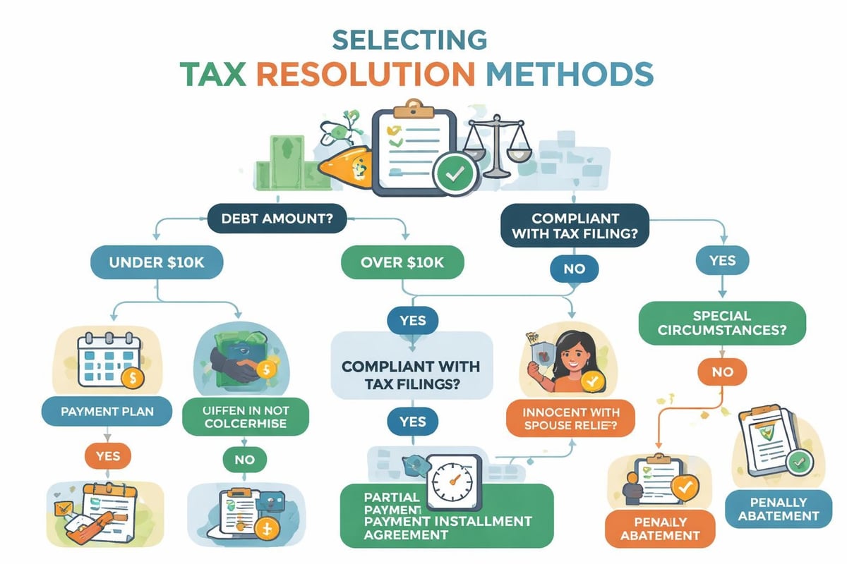 Tax resolution strategy framework