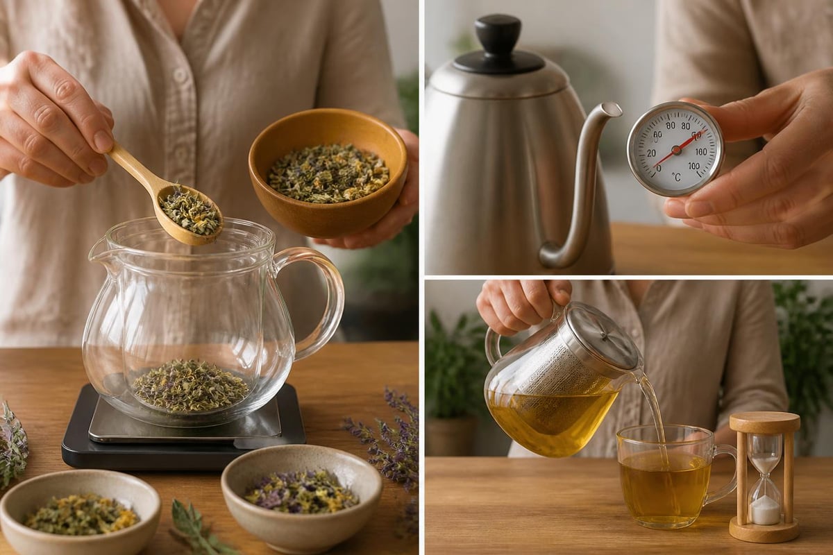 Préparation d'infusions calmantes