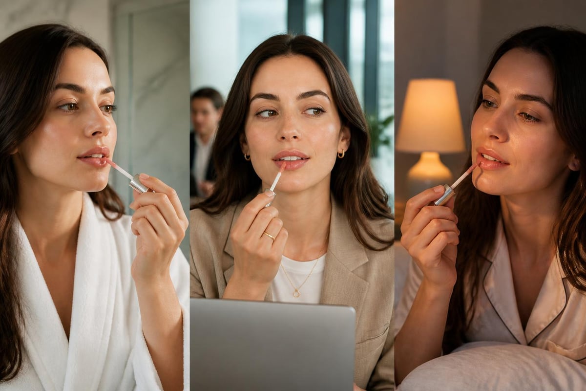 Lip oil application techniques