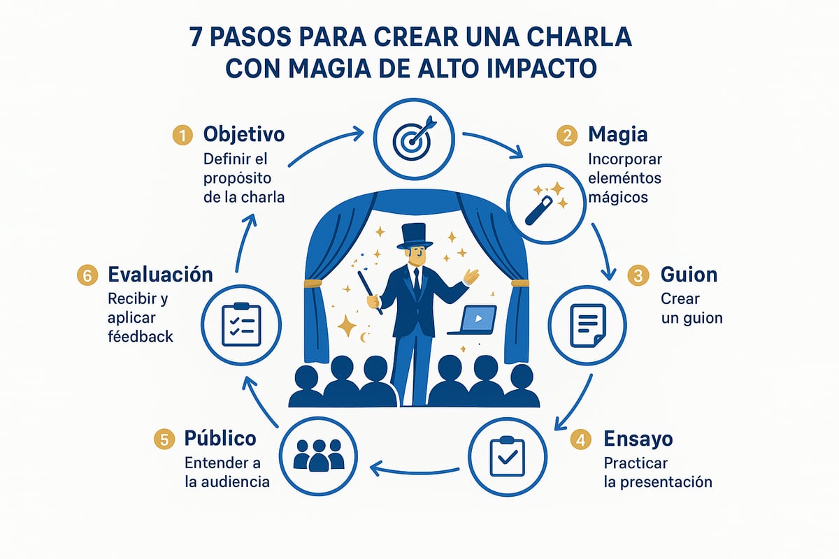 Pasos prácticos para crear una charla con magia de alto impacto