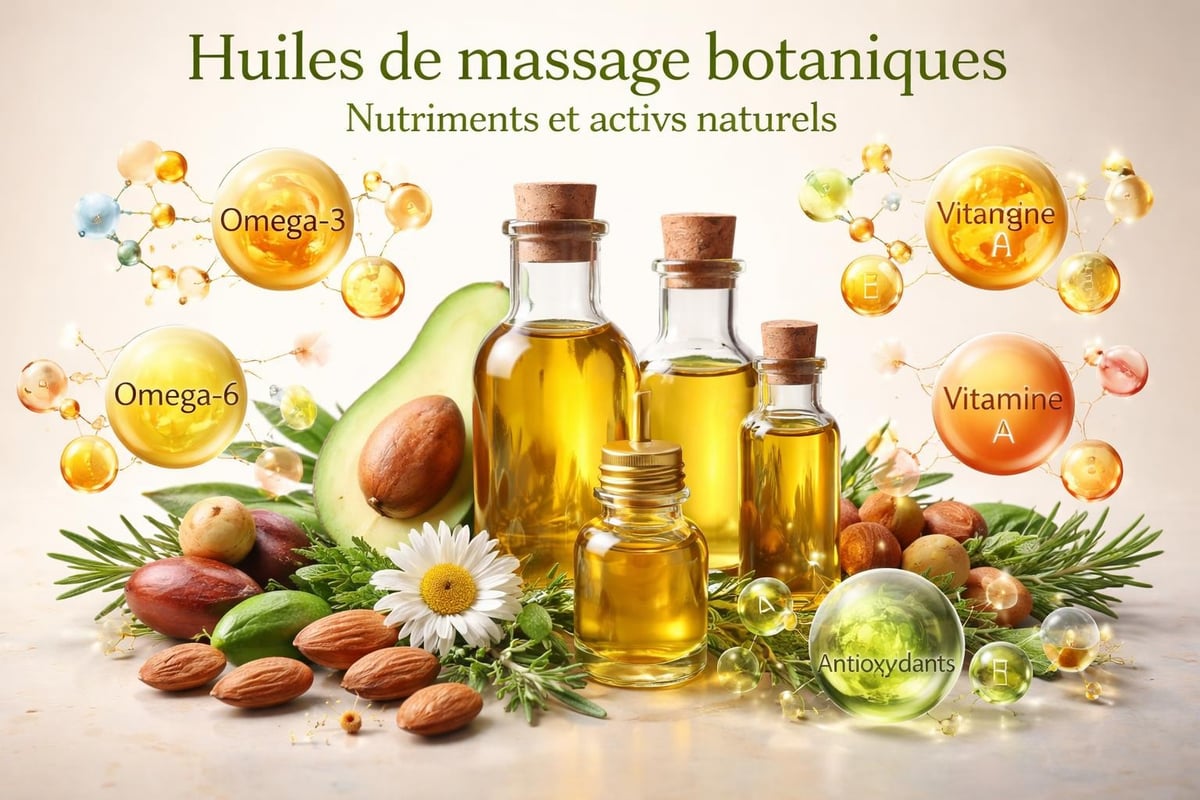 Composition nutritive des huiles de massage