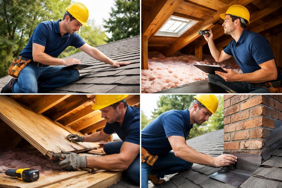 Roof inspection components