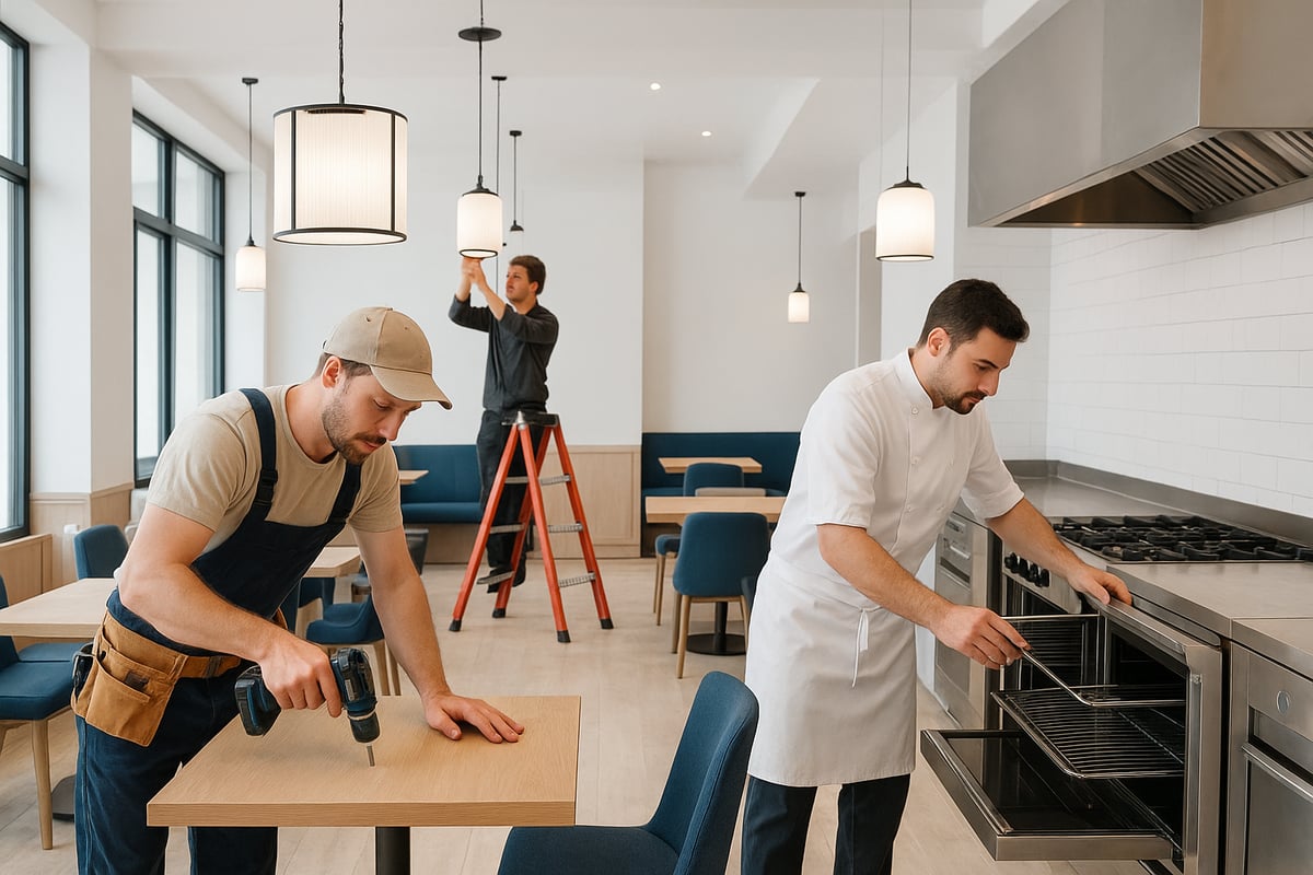 Schritt 4: Aufbau & Organisation – Von der Baustelle zum Eröffnungstag