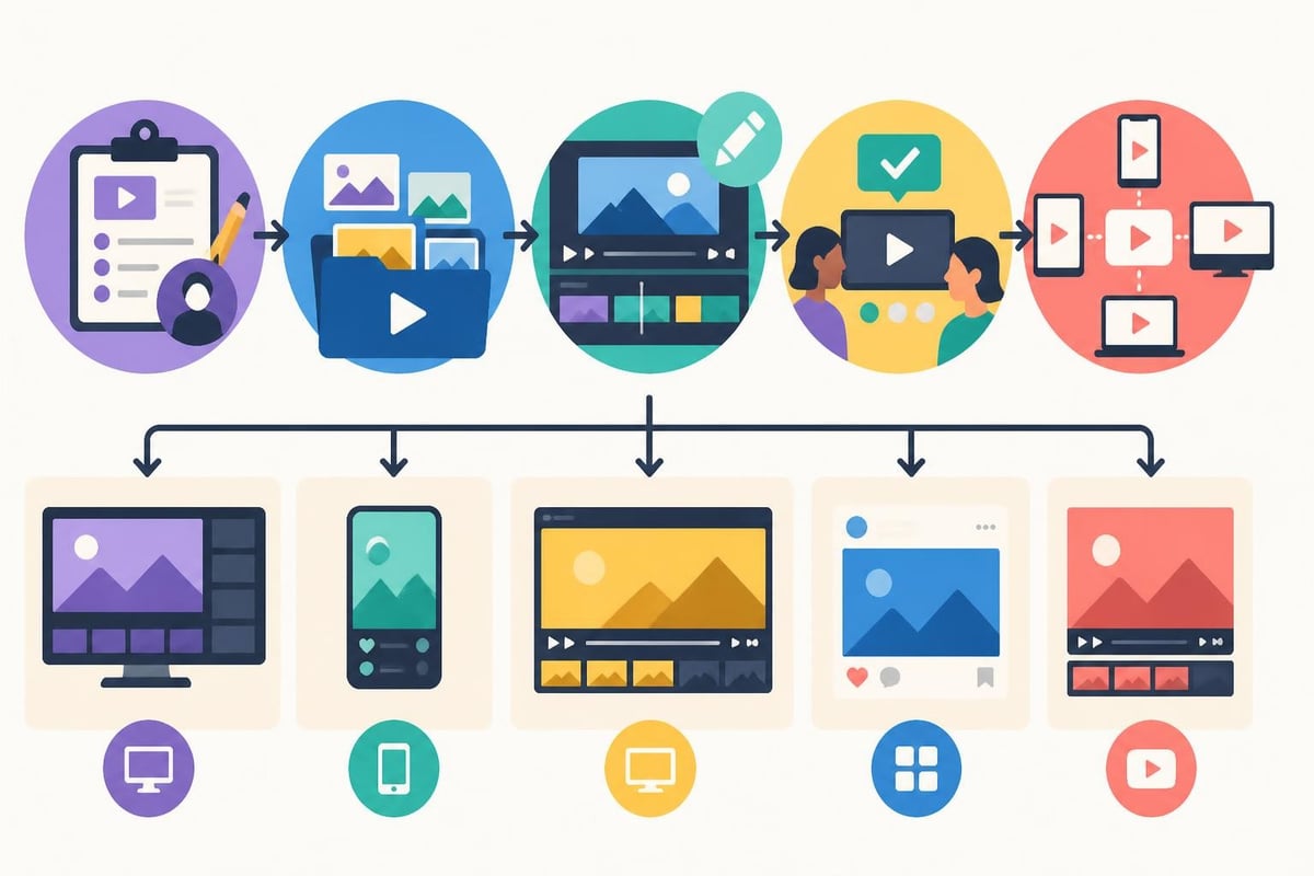 Business video production workflow