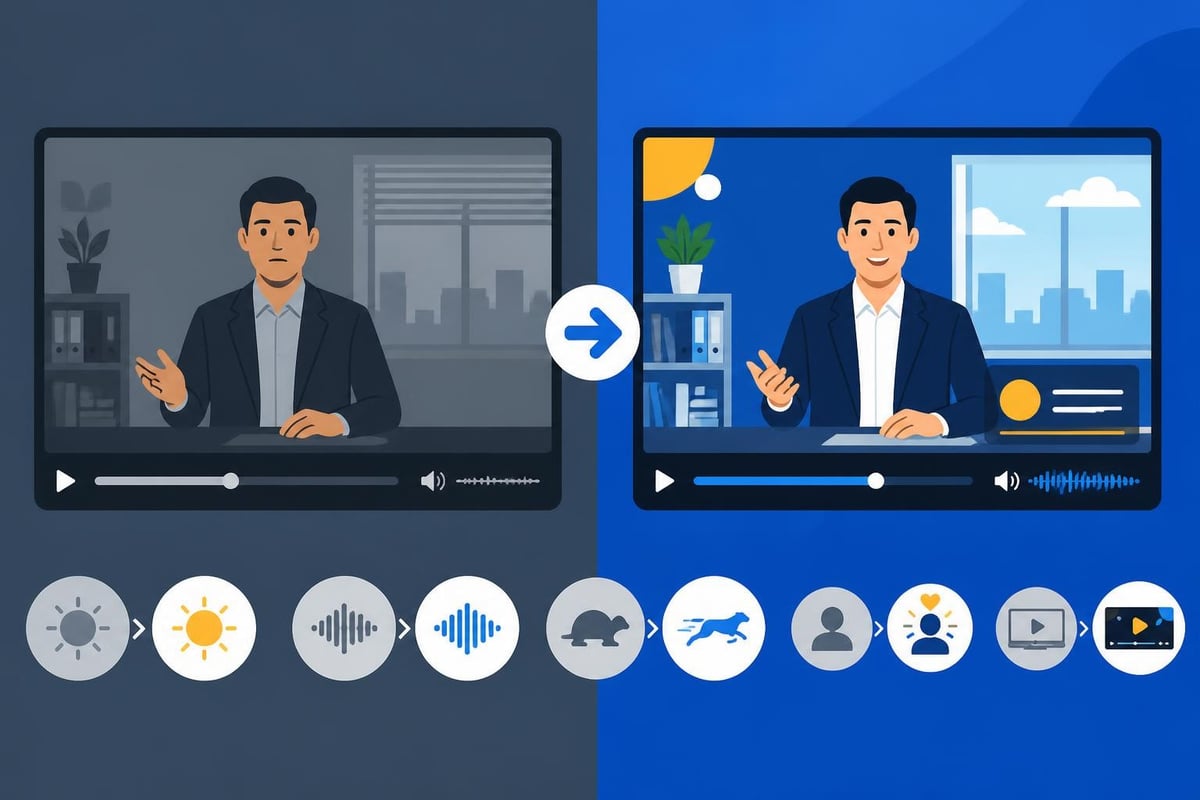 Video editing quality comparison