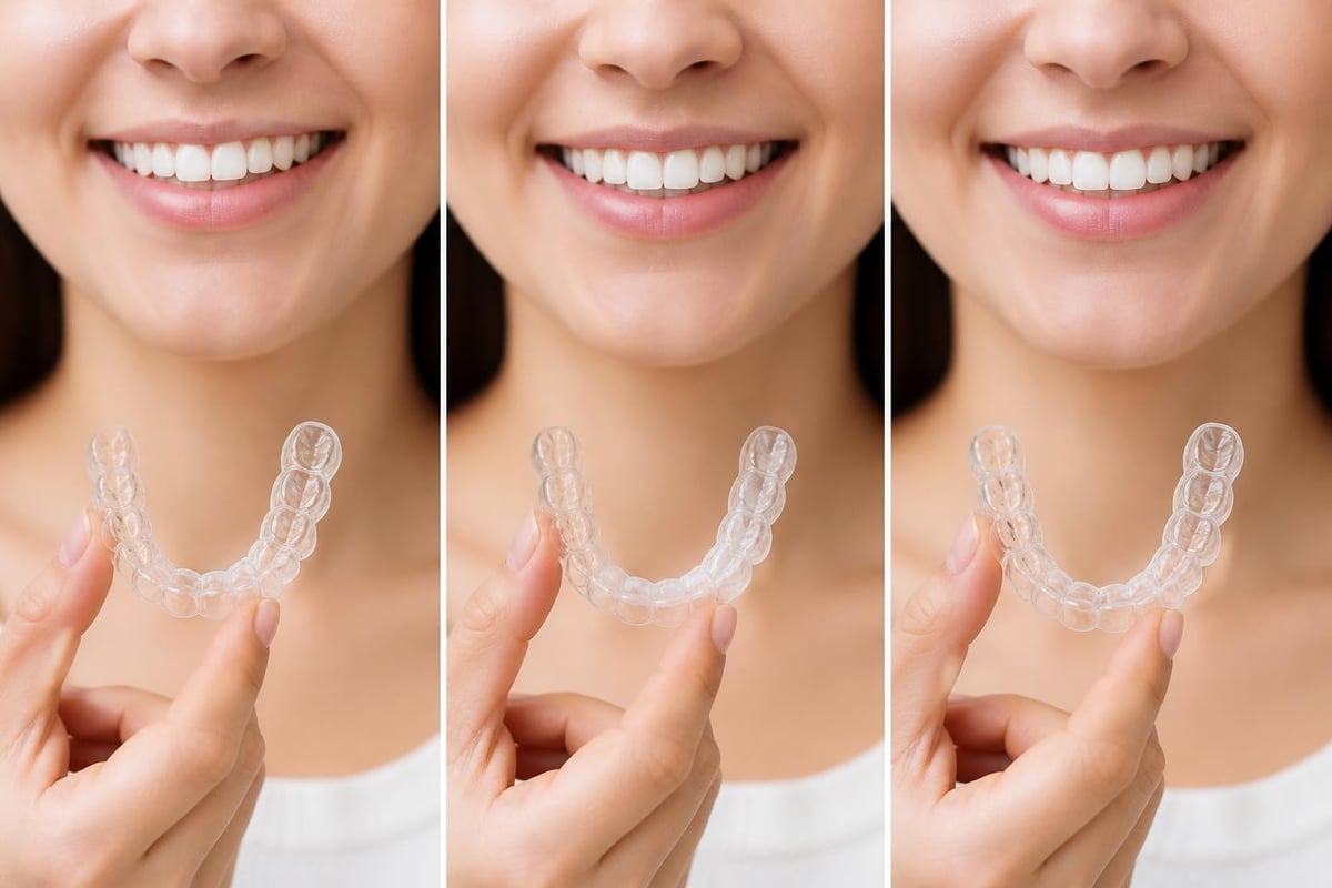 Clear aligner treatment stages
