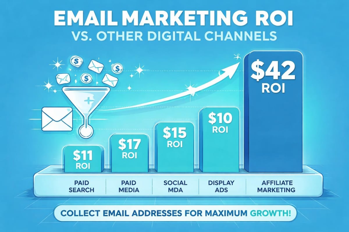 Email marketing ROI comparison