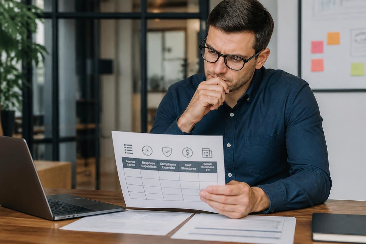 Cyber managed services selection process
