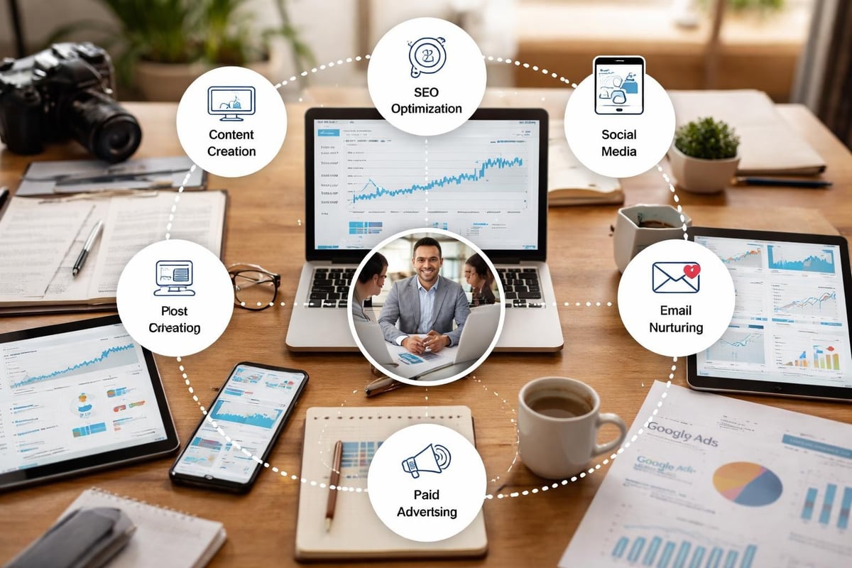 Digital marketing ecosystem for advisors