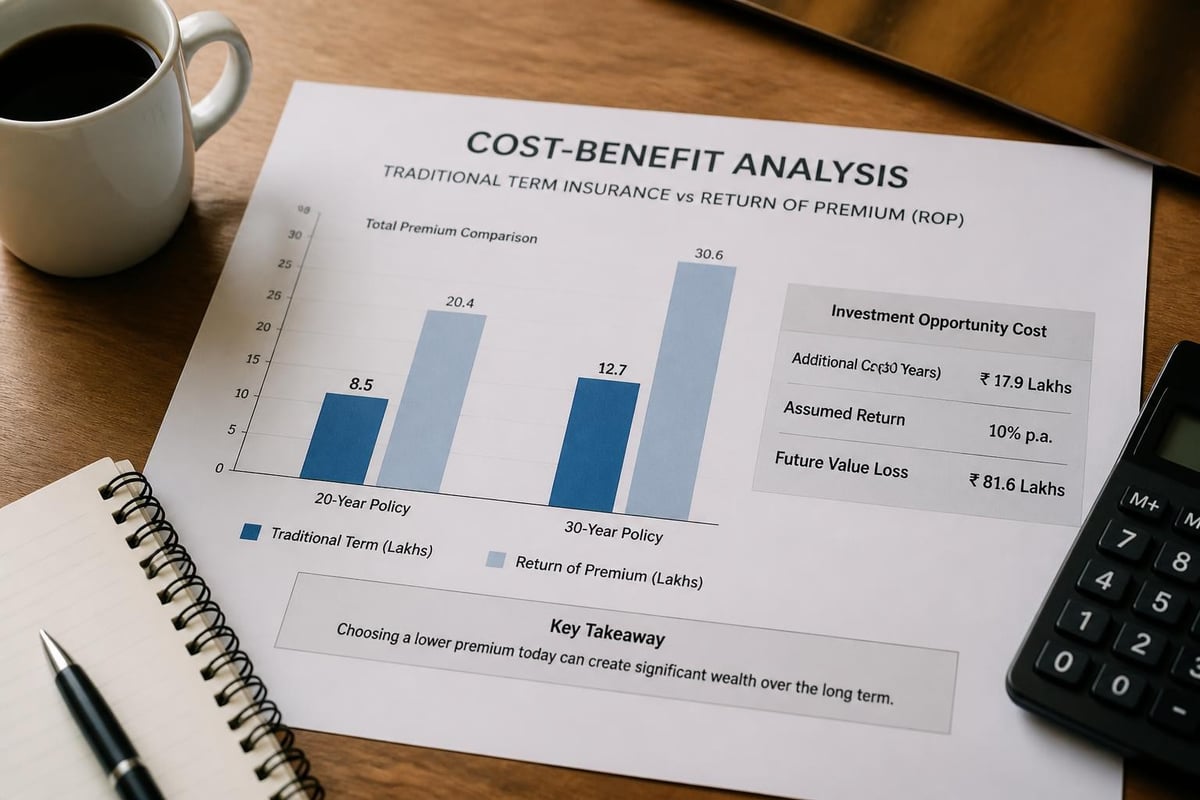 Term Insurance Plan With Return of Premium Guide 2026 2 Financial comparison chart