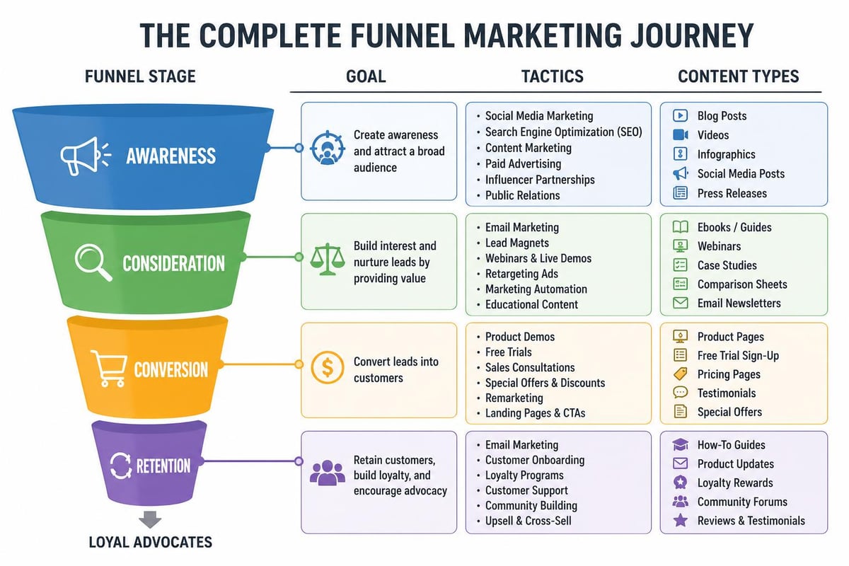 Marketing funnel stages