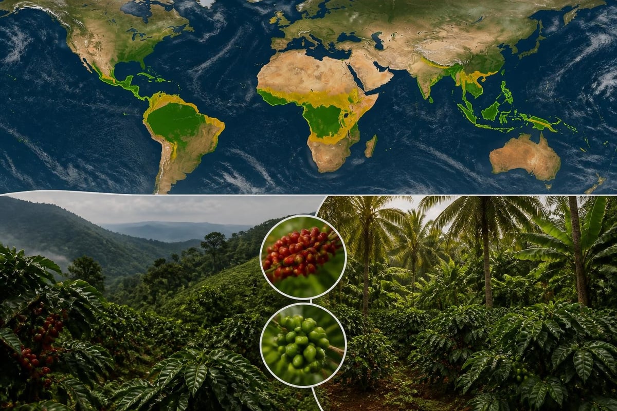 Zones cultivation café