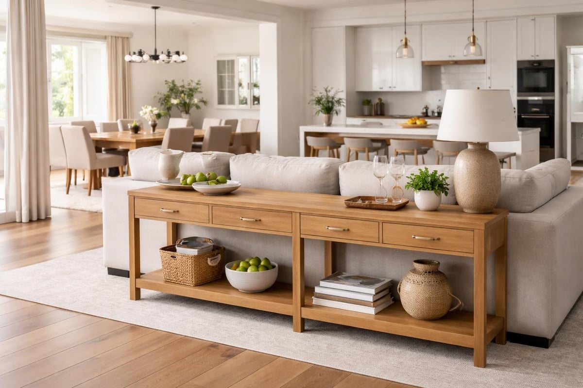 Dining room sofa table functions
