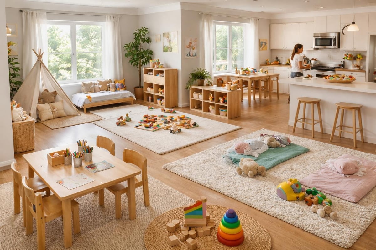 Home daycare environment features