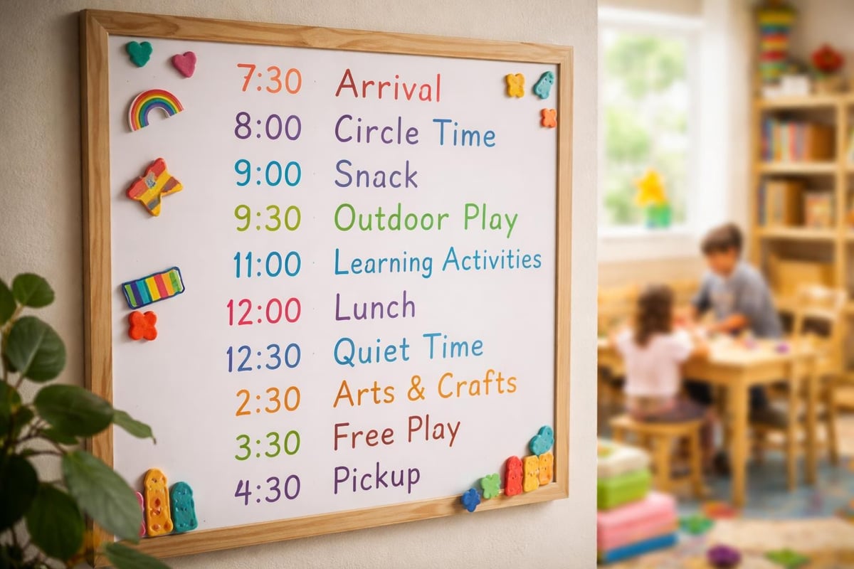 Daily schedule structure