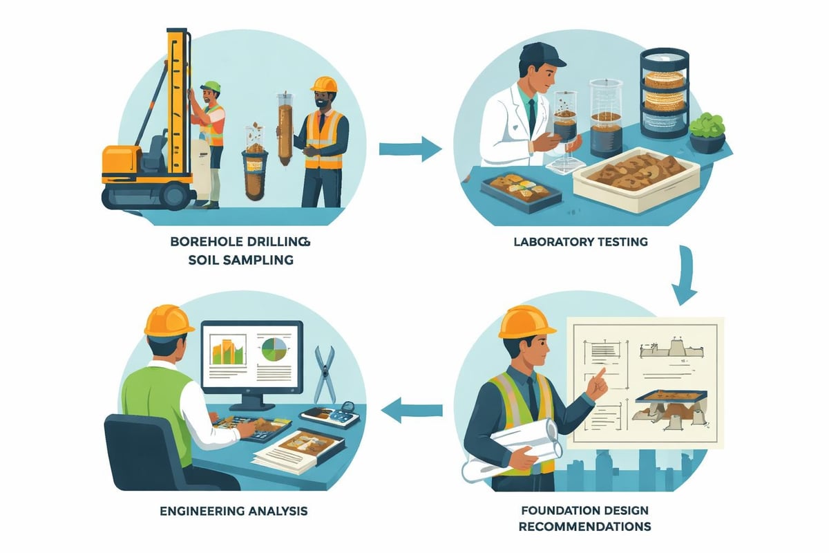 Geotechnical investigation workflow