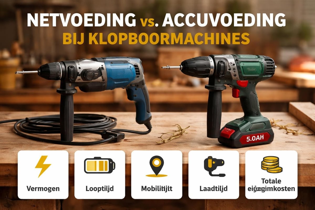 Accuboormachine specificaties