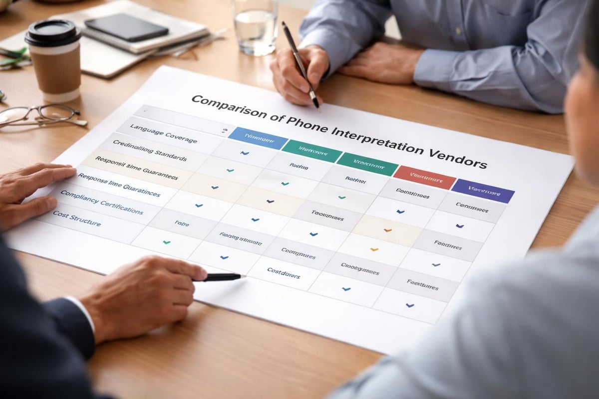 Provider evaluation checklist