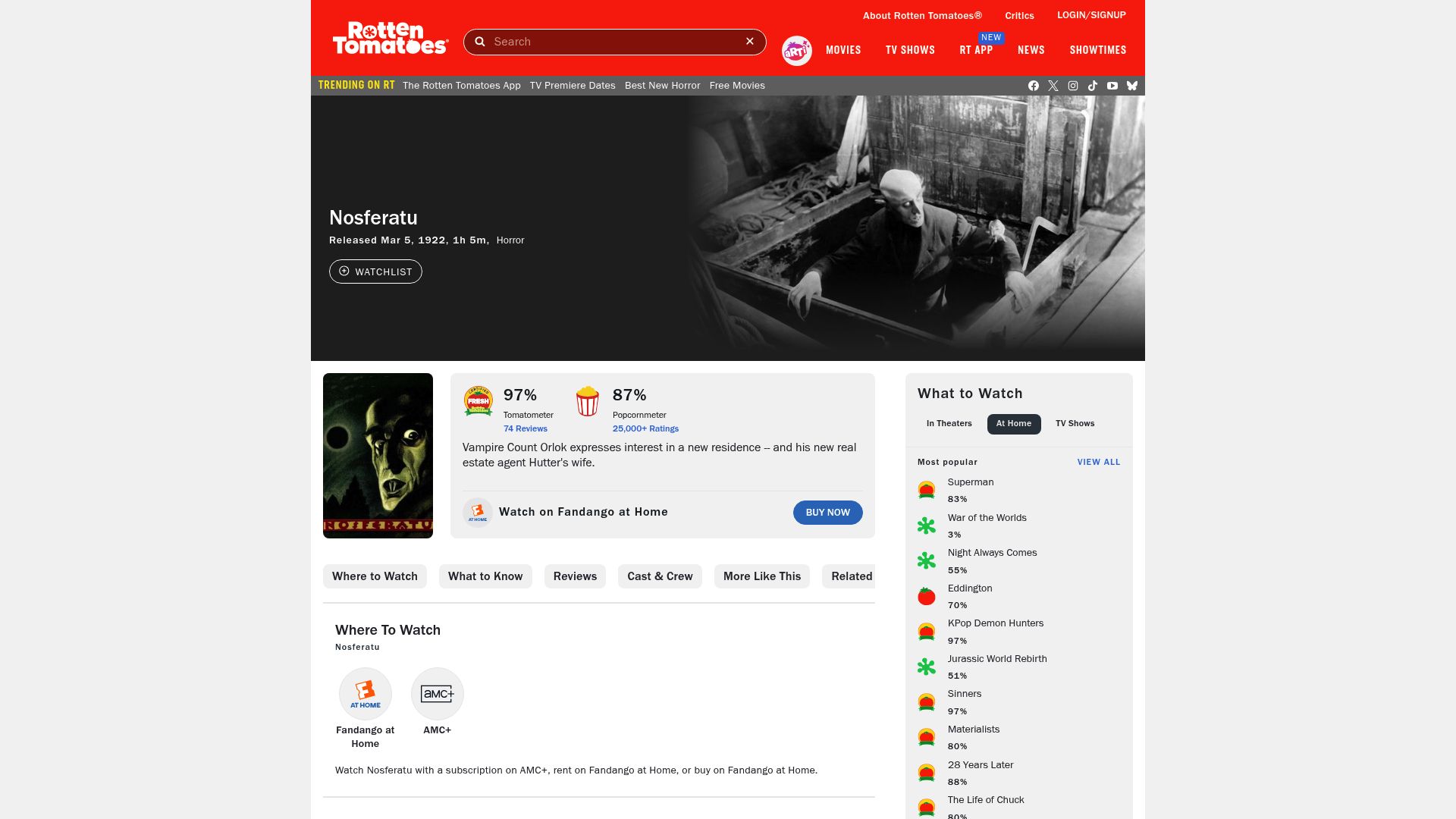 12 Best Movies on Tubi to Watch in 2025 - Nosferatu