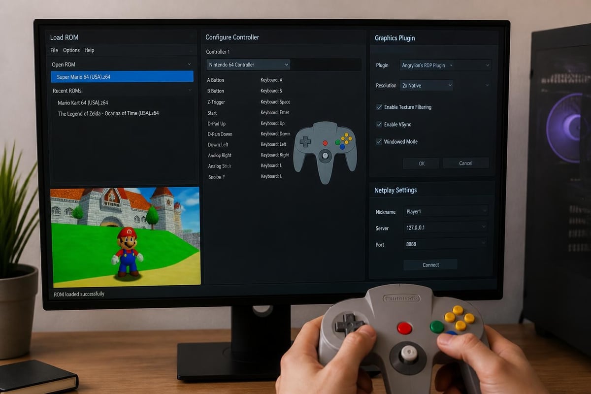 Emulation setup process