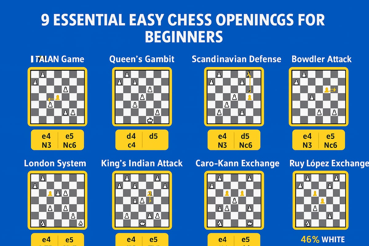 9 Essential Easy Chess Openings for Beginners