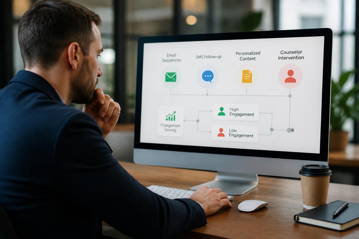 Automated enrollment nurture system