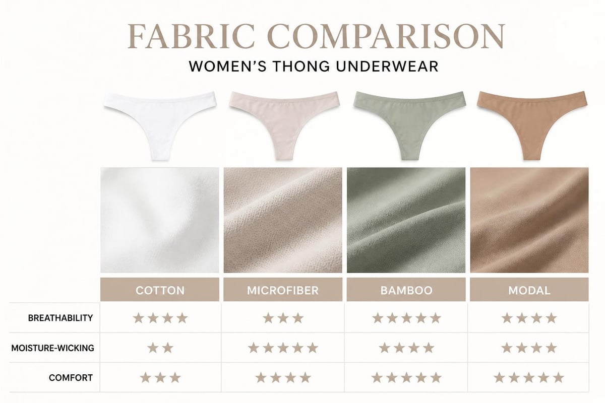 Comparison of thong underwear materials