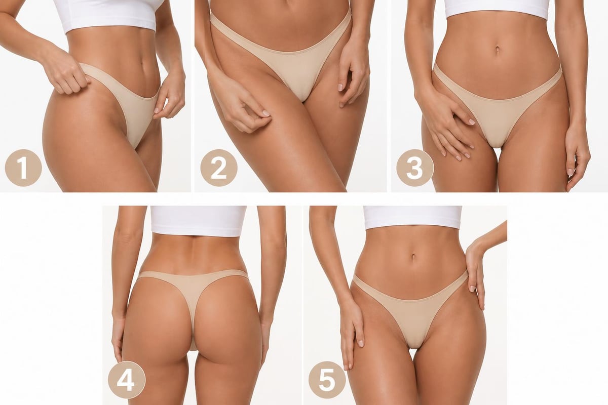 Proper thong fitting guide