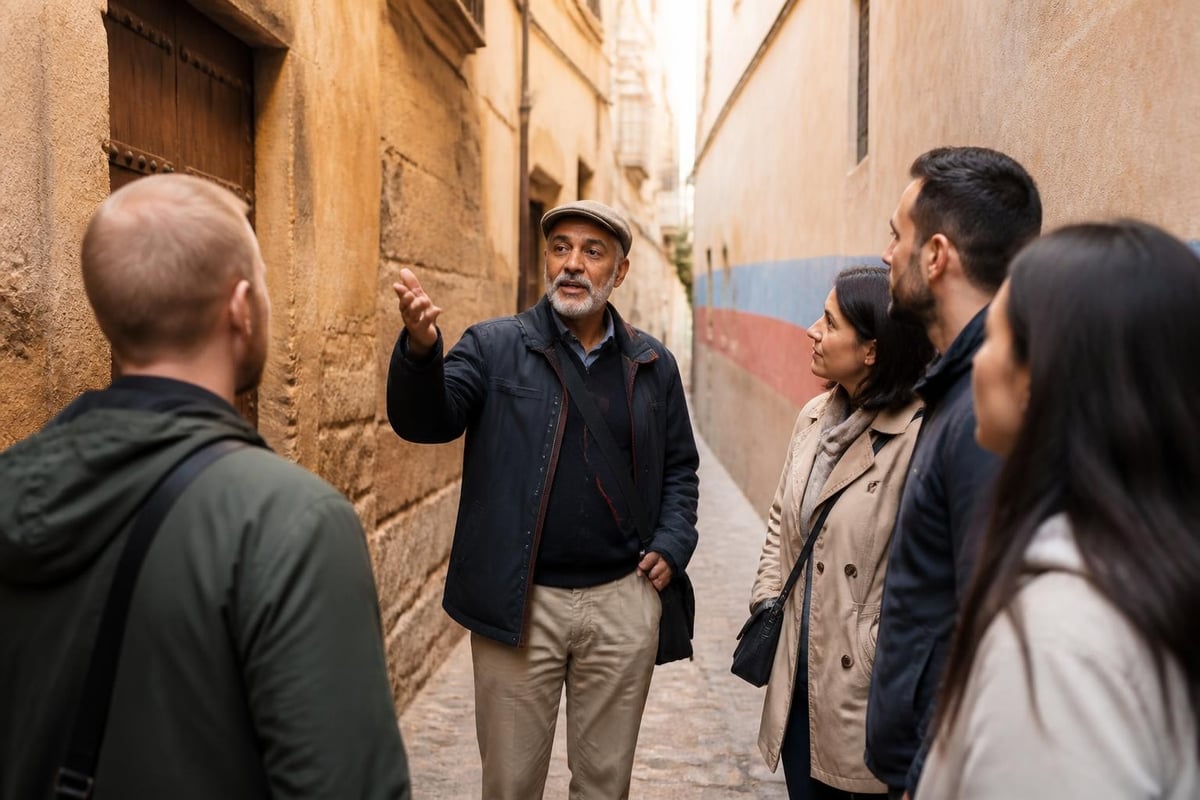 Local guide sharing cultural insights