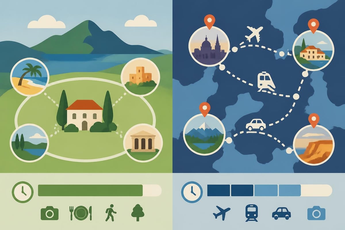 Geographic planning for 4 day trips