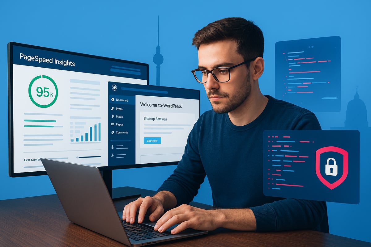 <span style="color:#3882DB">**WordPress Webdesign Berlin Guide: Trends Und Tipps 2026** – Technische Anforderungen & SEO</span>