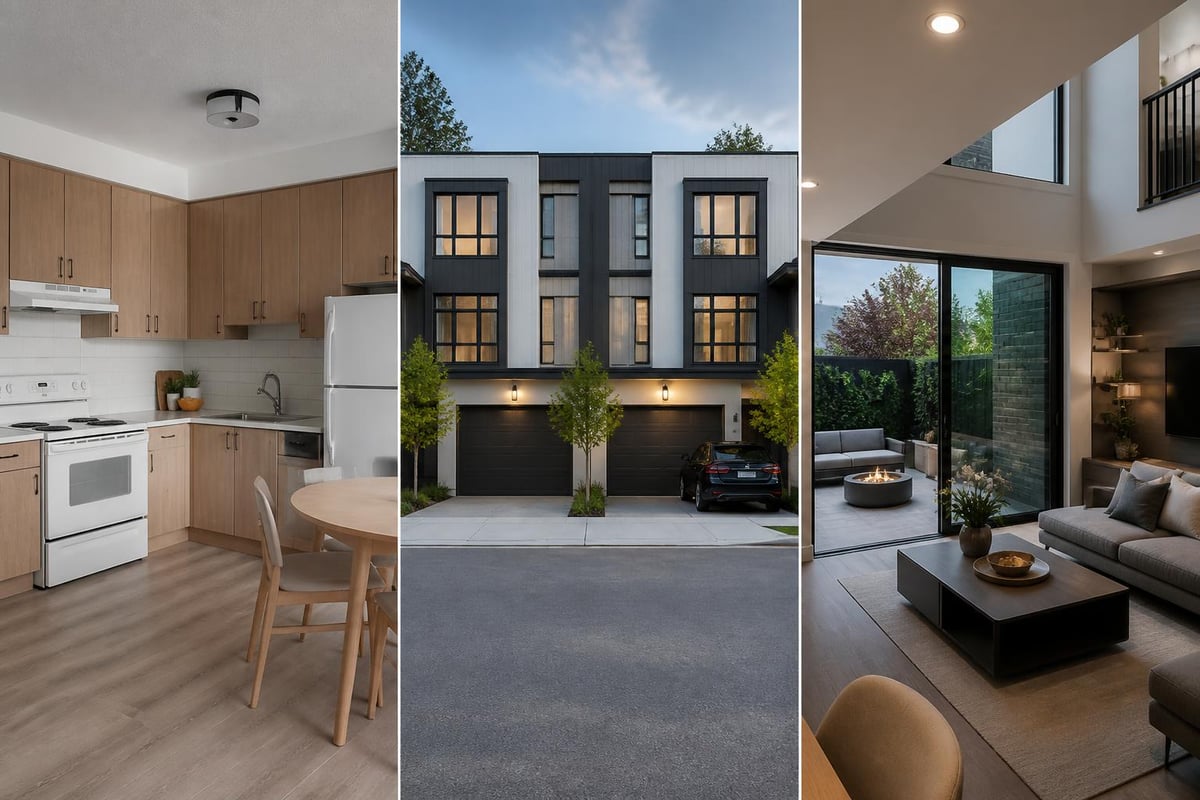 Townhome amenity comparison