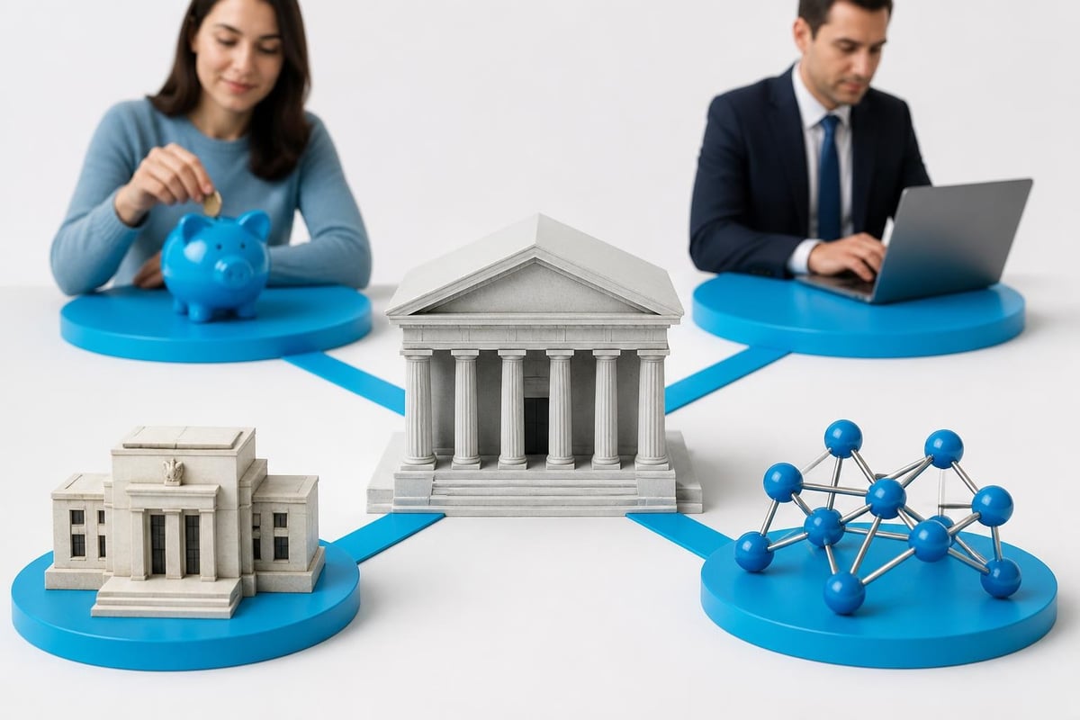 Bank funding sources diagram