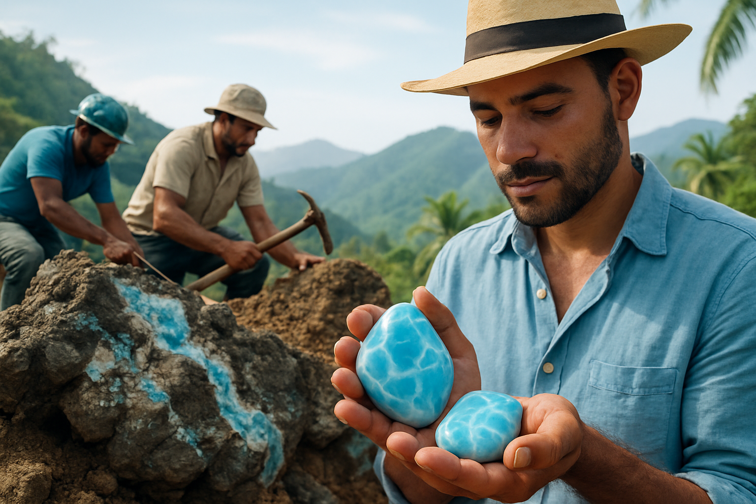 Mining and Sourcing Dominican Larimar