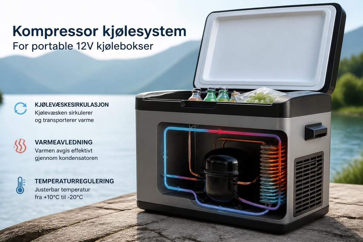 12V kjøleboks kompressor teknologi