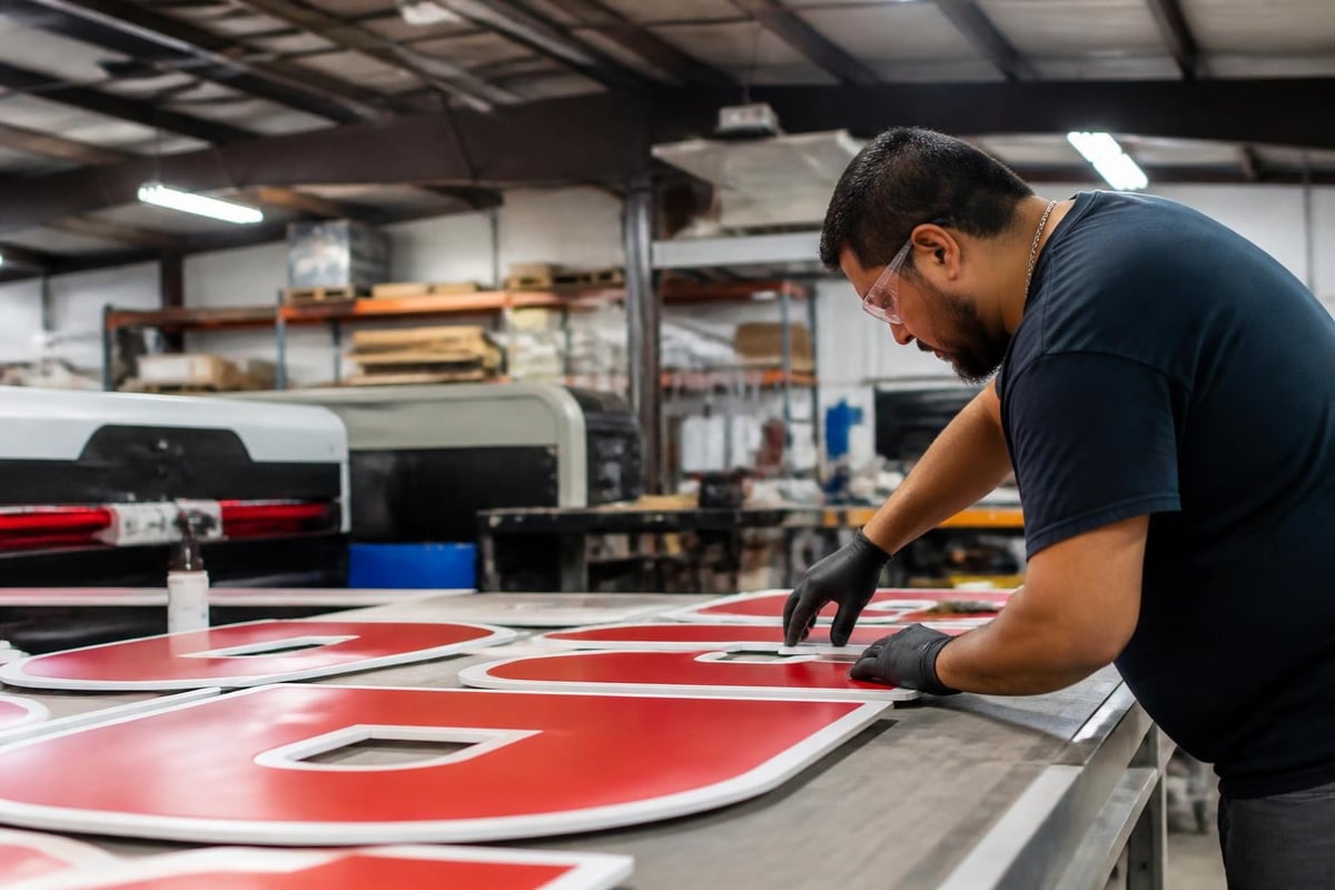 Signage manufacturing capabilities comparison