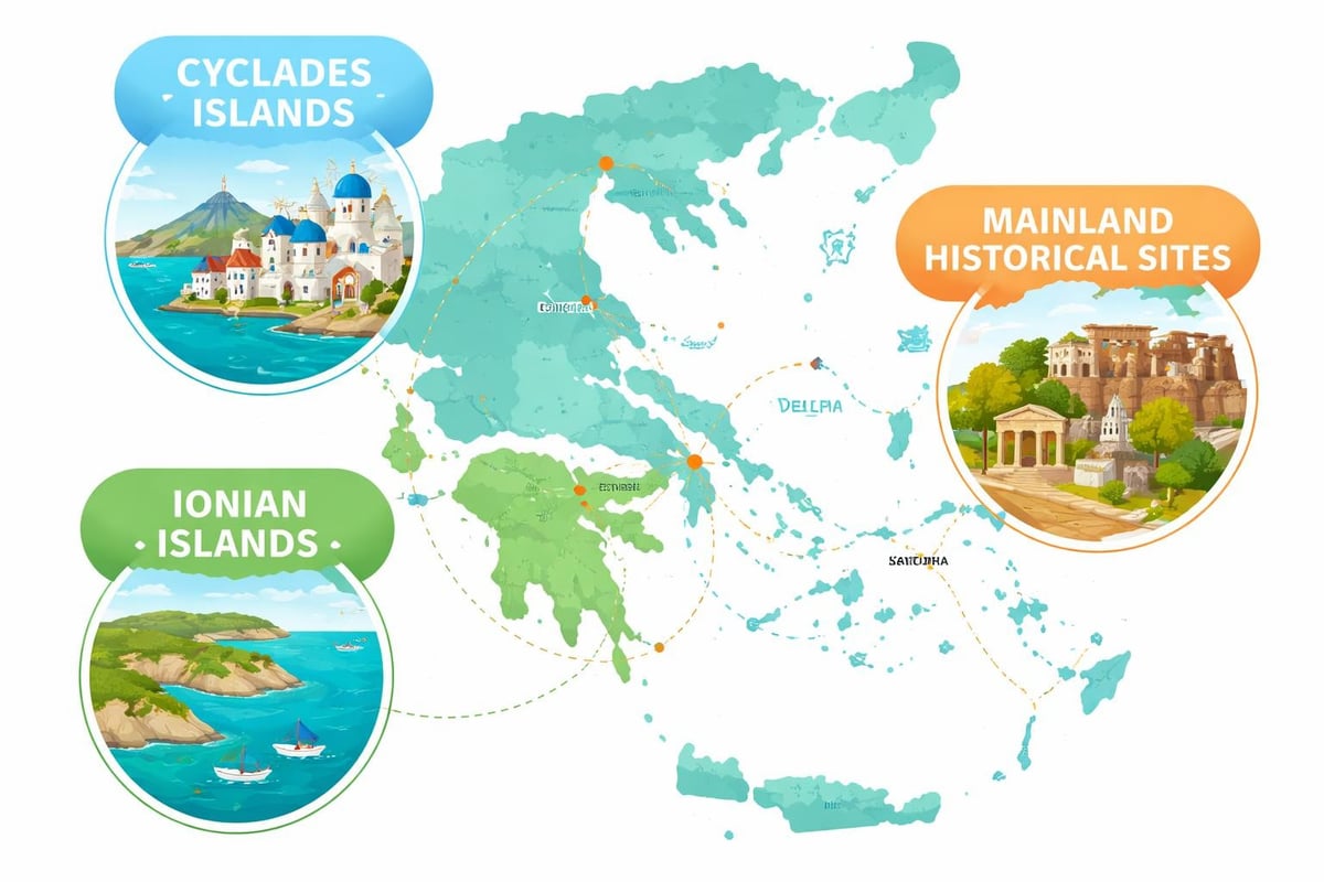 Greek island regions
