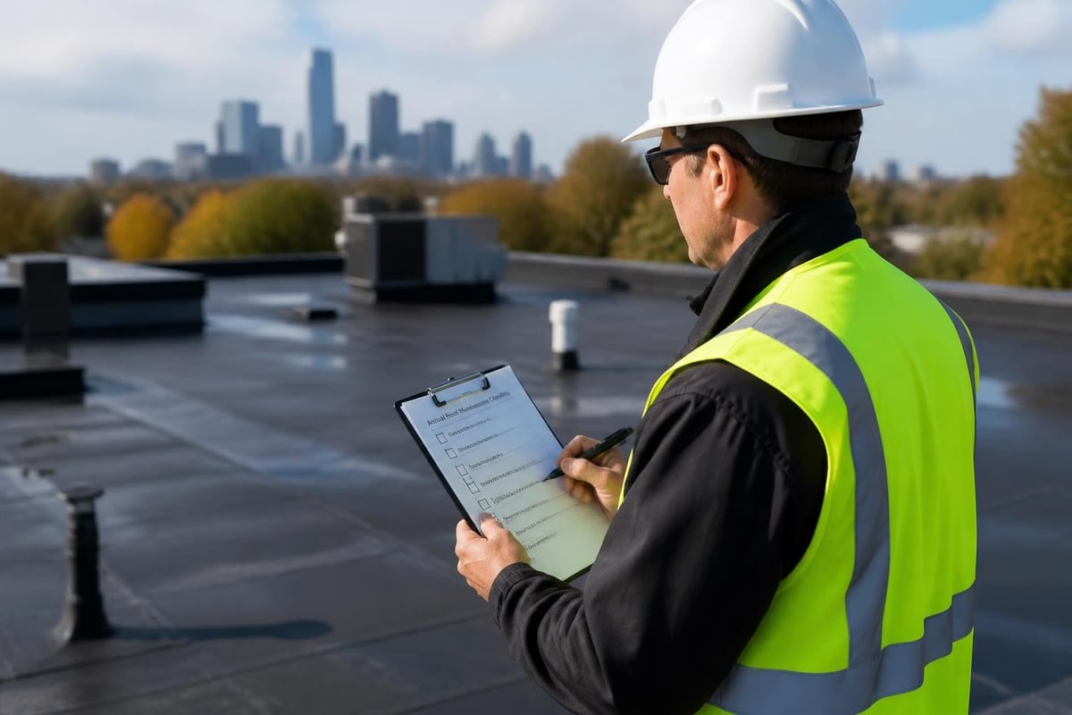 Built up roof maintenance tasks