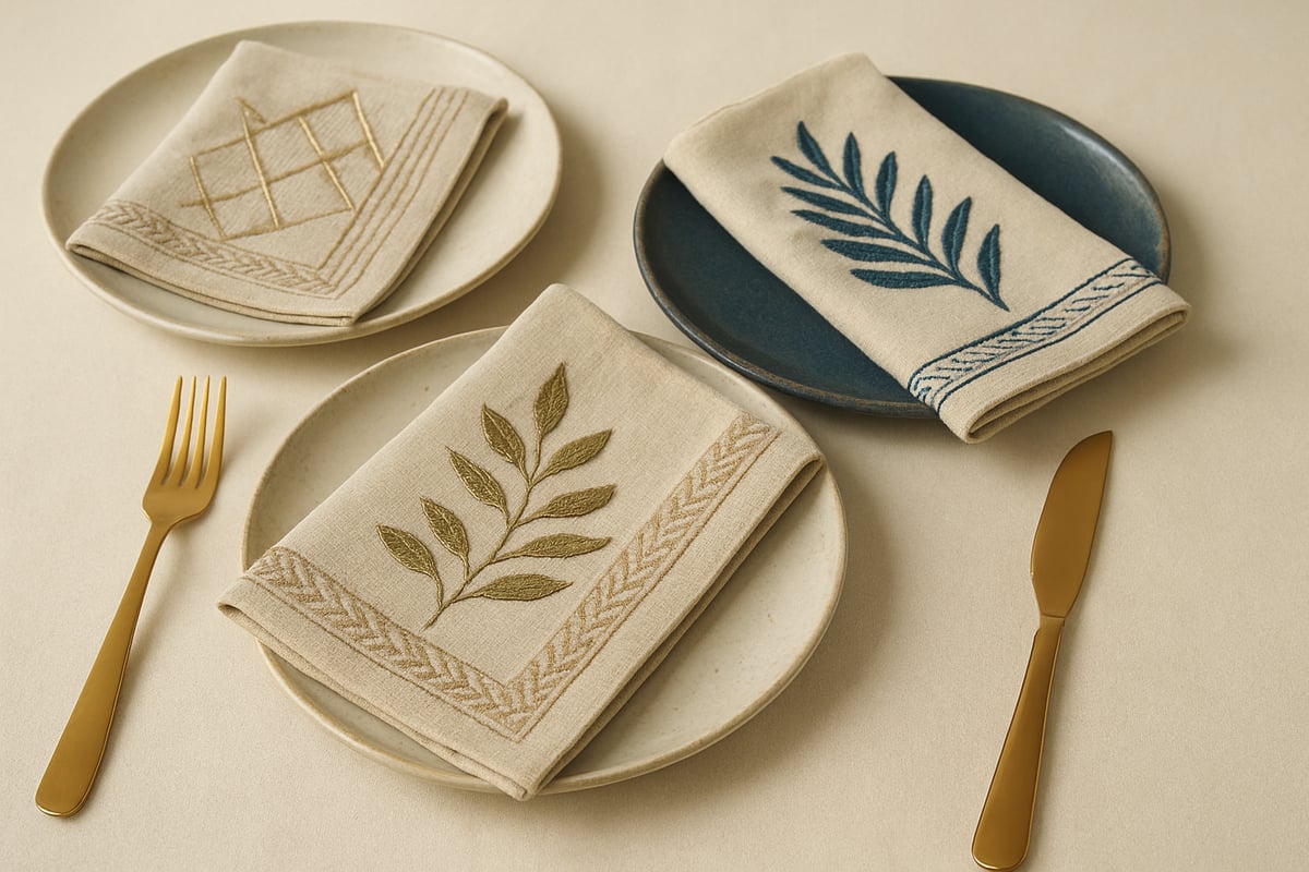 Tendencias en servilletas bordadas para 2026