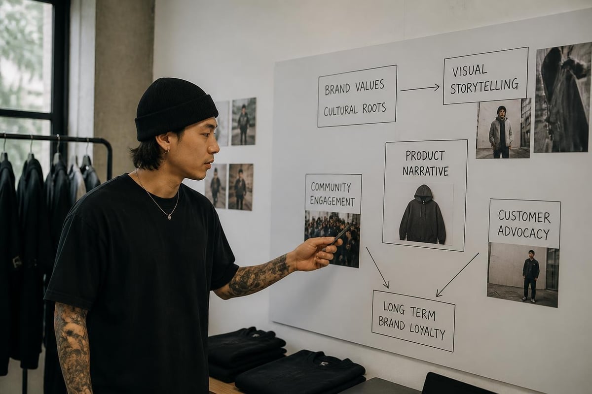 Luxury streetwear storytelling