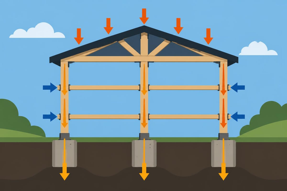 Post frame structural system