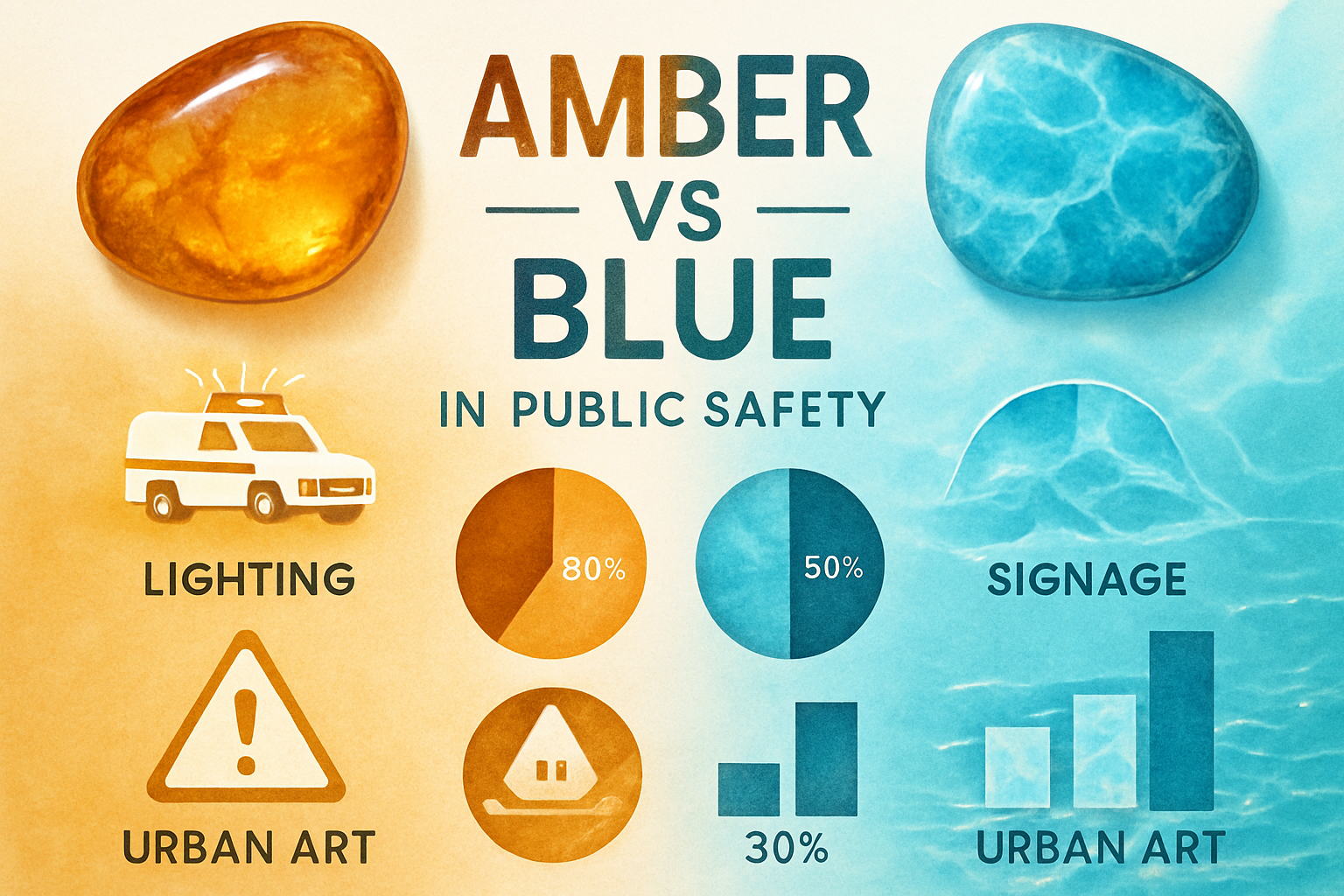 Amber and Blue in Safety, Communication, and Public Spaces