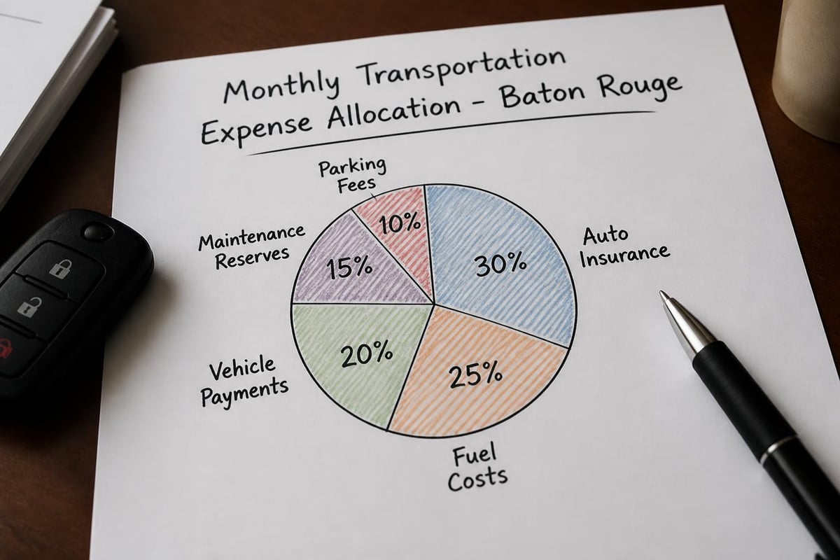Transportation budget categories
