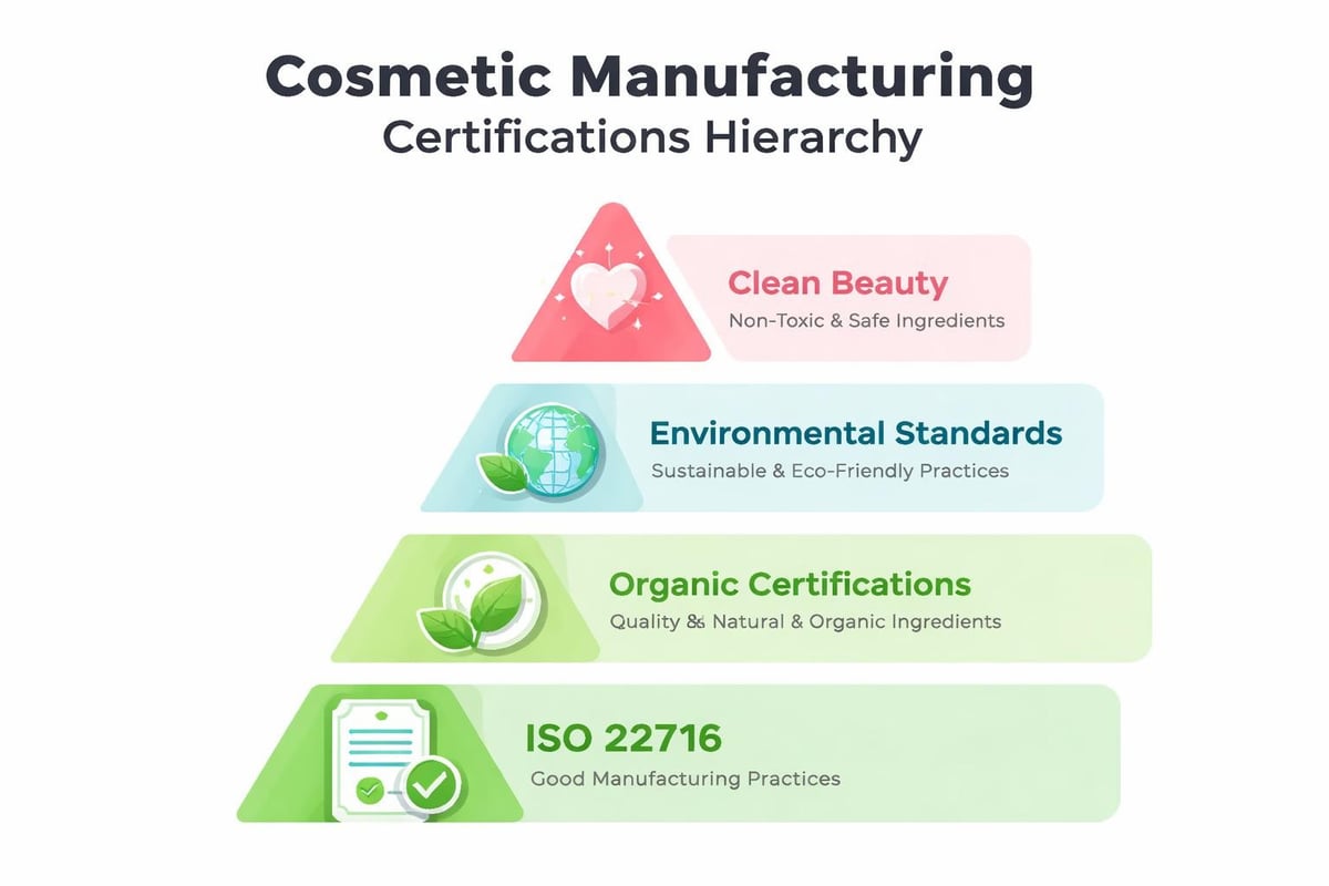 Cosmetic manufacturing certifications
