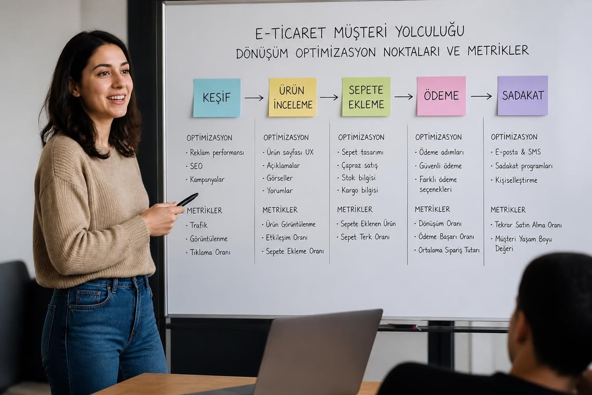 E-ticaret müşteri yolculuğu optimizasyonu