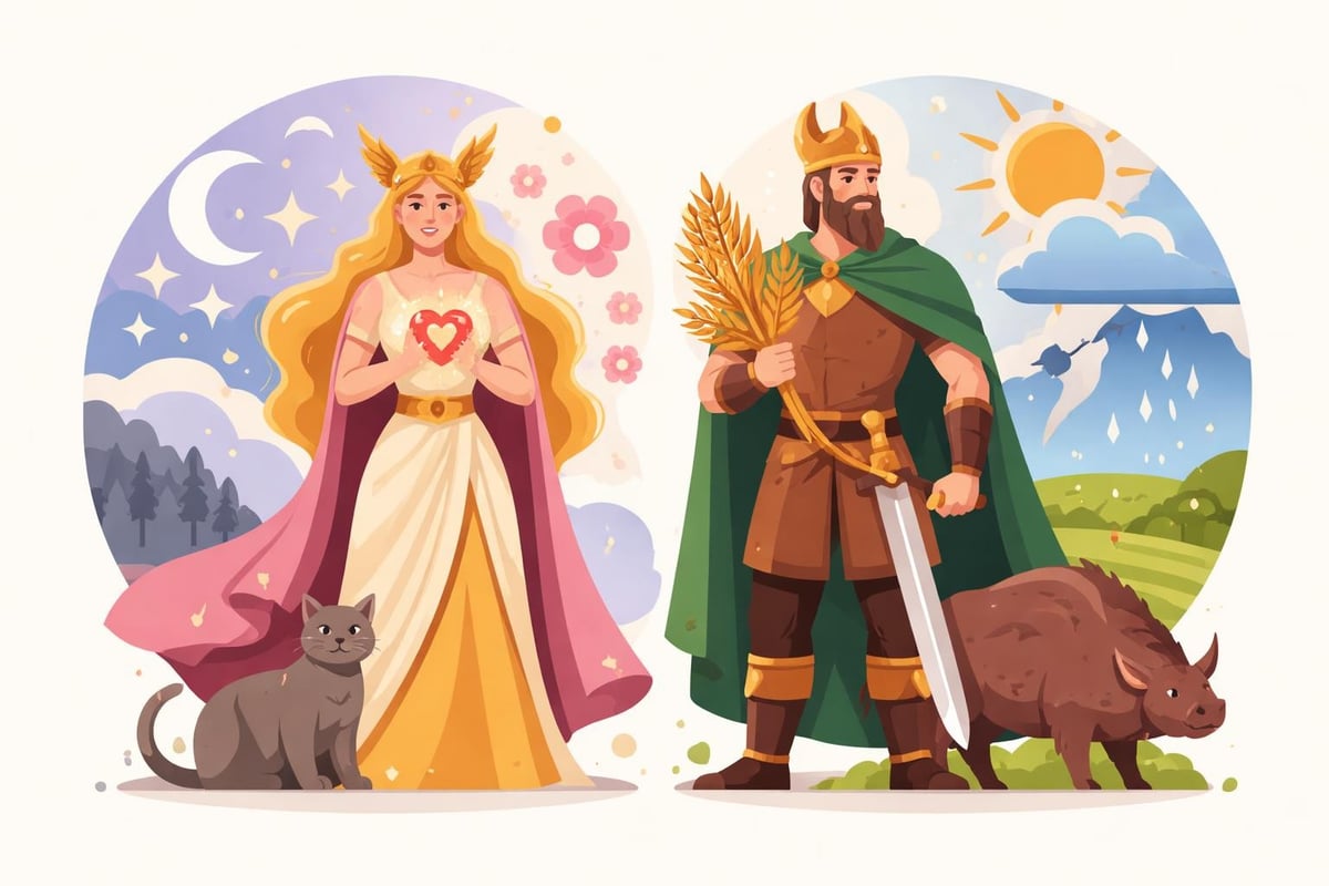 Freyja and Freyr domains