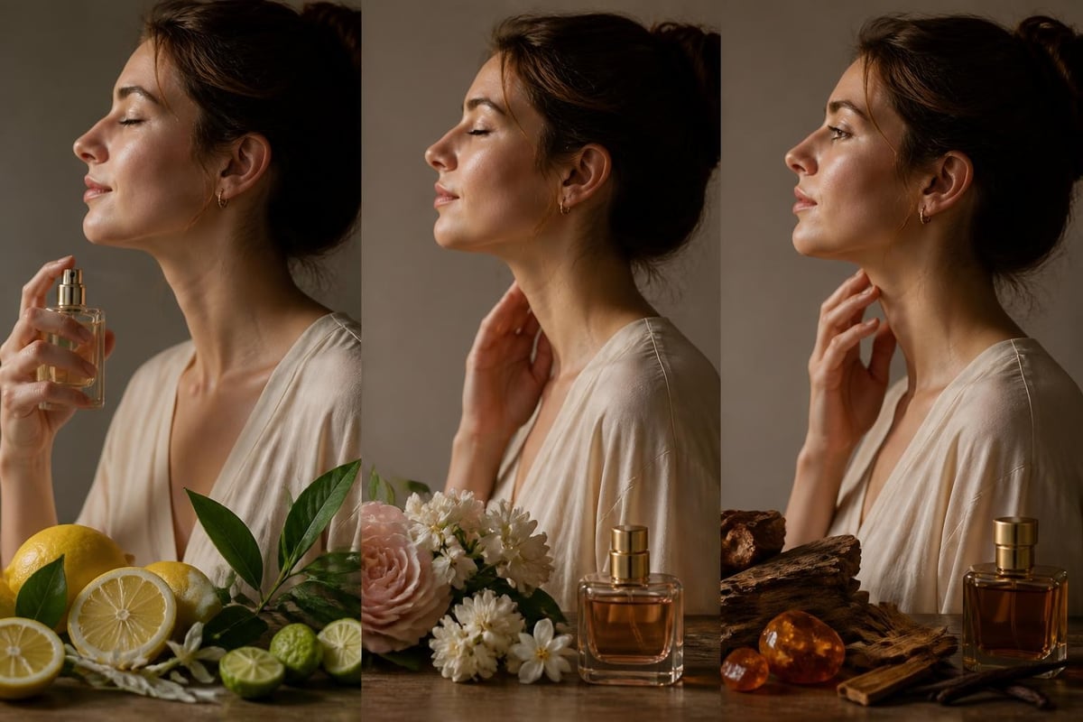 Parfum Entwicklungsphasen