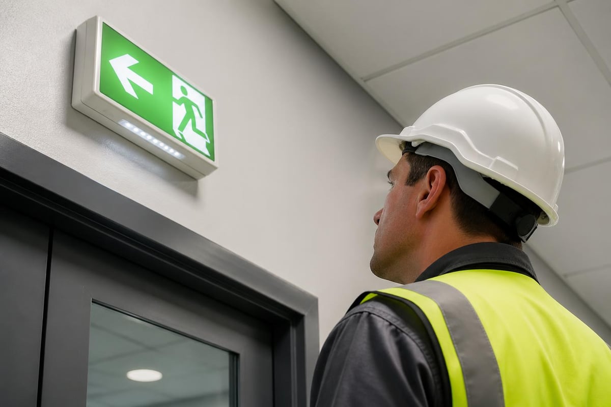Fire safety sign maintenance schedule